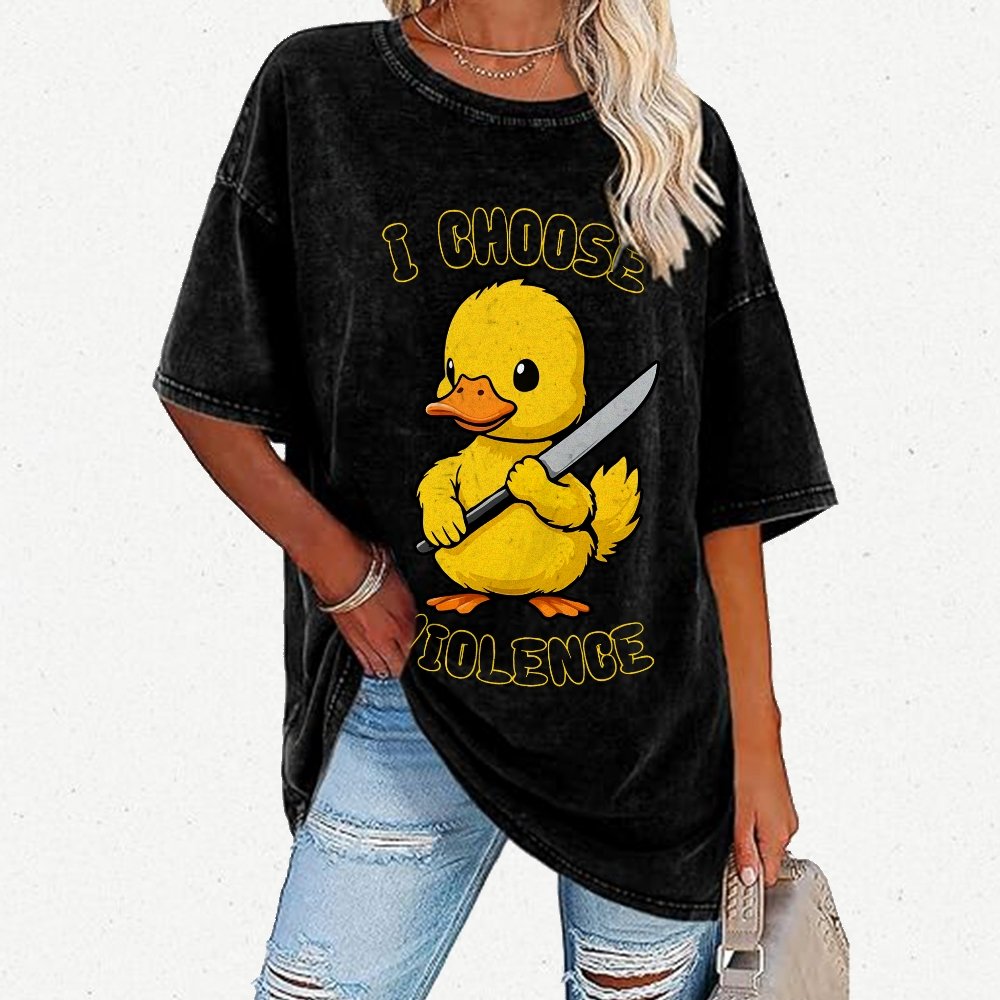 I Choose Violence Vintage Distressed T-shirt