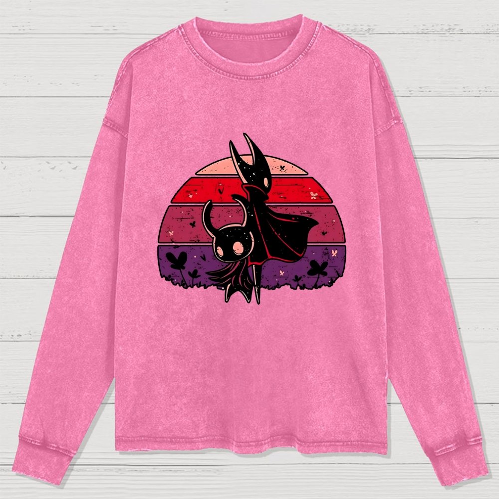 Vintage Hollow Washed Long Sleeve Tee