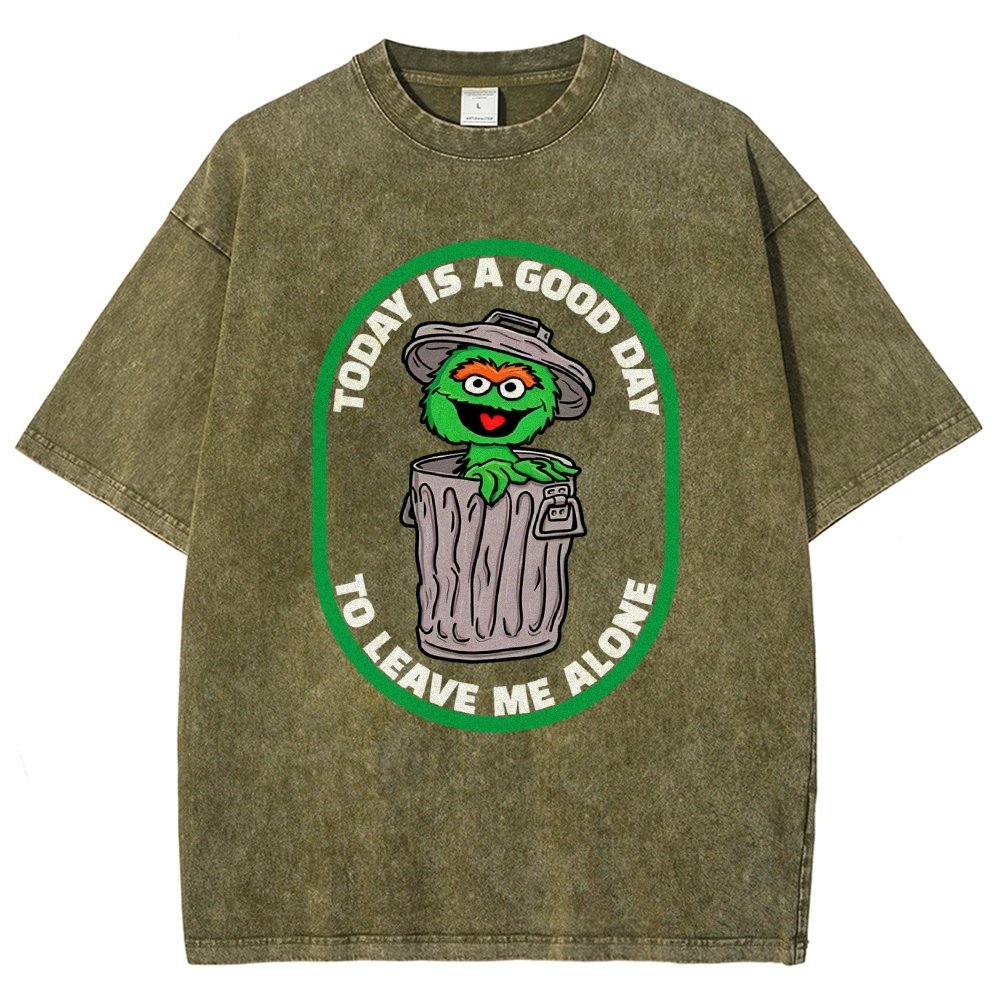 A good day to leave me alone Vintage Distressed T-shirt