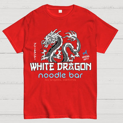 White Dragon Noodle Bar Unisex Geek T-Shirt