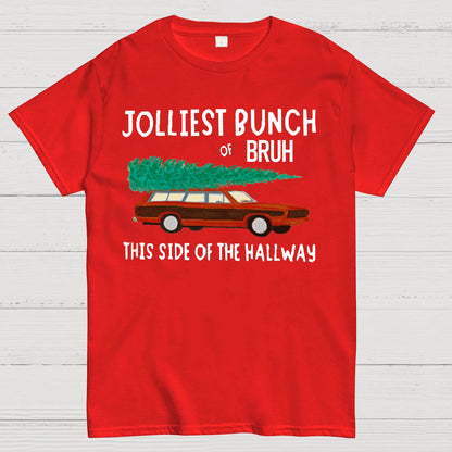Jolliest Bunch of Bruh Christmas Geek T-Shirt