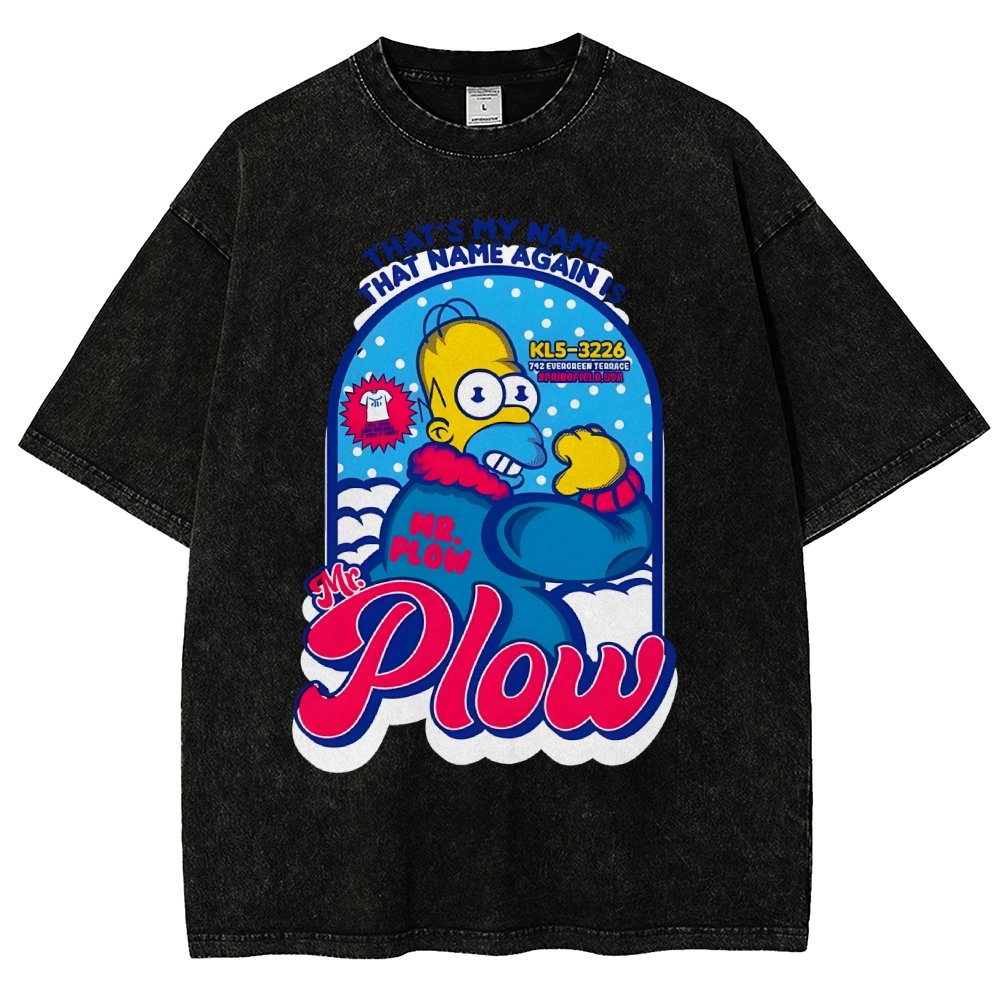 Mr. Snowplow Vintage Distressed T-shirt