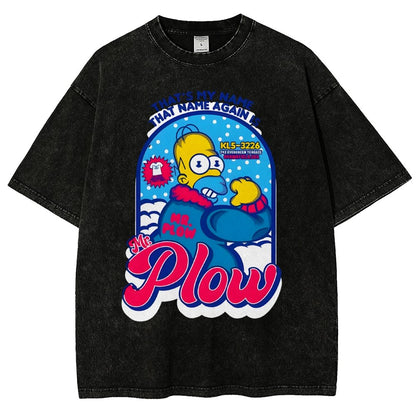 Mr. Snowplow Vintage Distressed T-shirt