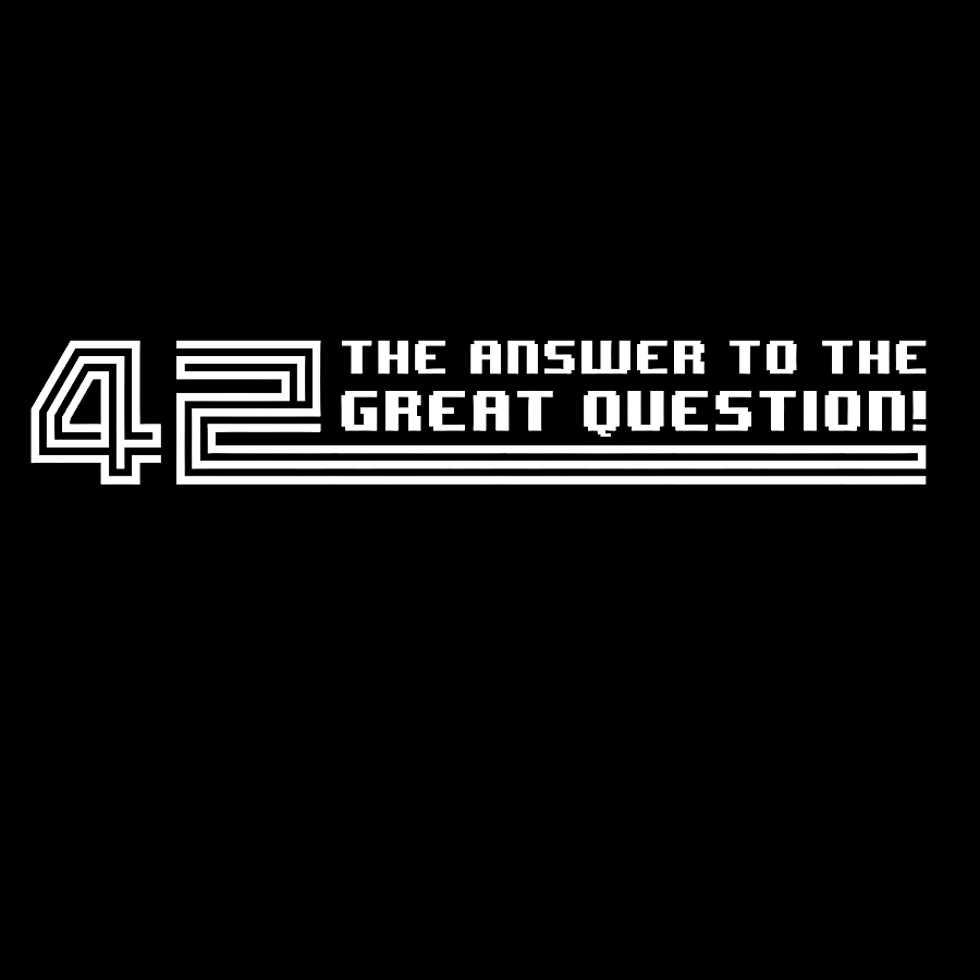 The Answer to the Great Question Geek T-Shirt
