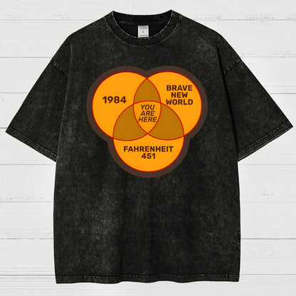 You Are Here Vintage Distressed T-shirt