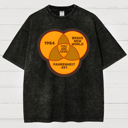 You Are Here Vintage Distressed T-shirt