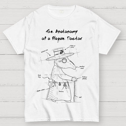 The Anatomy of a Plague Doctor Geek T-Shirt