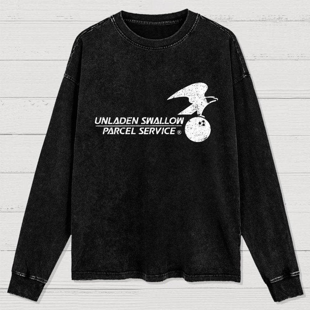 Unladen Bird Parcel Service Washed Long Sleeve Tee
