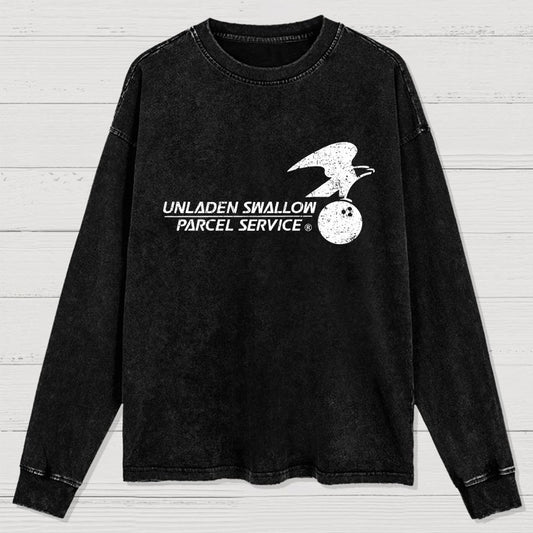 Unladen Bird Parcel Service Washed Long Sleeve Tee