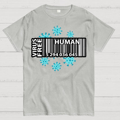 Human virus Bar Code，Funny virus Geek T-Shirt