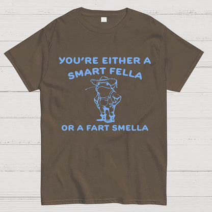Are You A Smart Fella Or Fart Smella? Geek T-Shirt