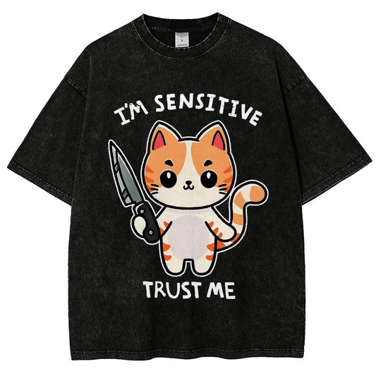 I'm Sensitive Vintage Distressed T-shirt