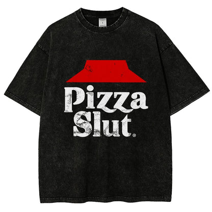 Pizza Slut Vintage Distressed T-shirt
