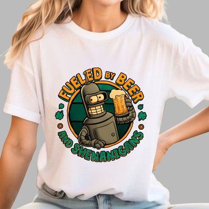 Fueled By Beer Geek T-Shirt