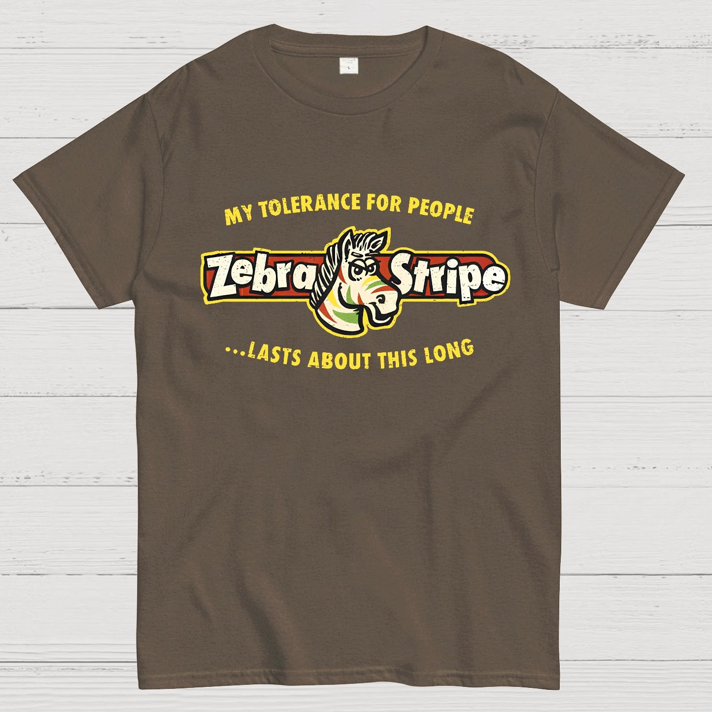 Zebra Fruit Stripe Gum Geeky T-Shirt