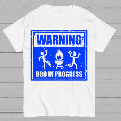 Warning BBQ In Progress Geek T-Shirt
