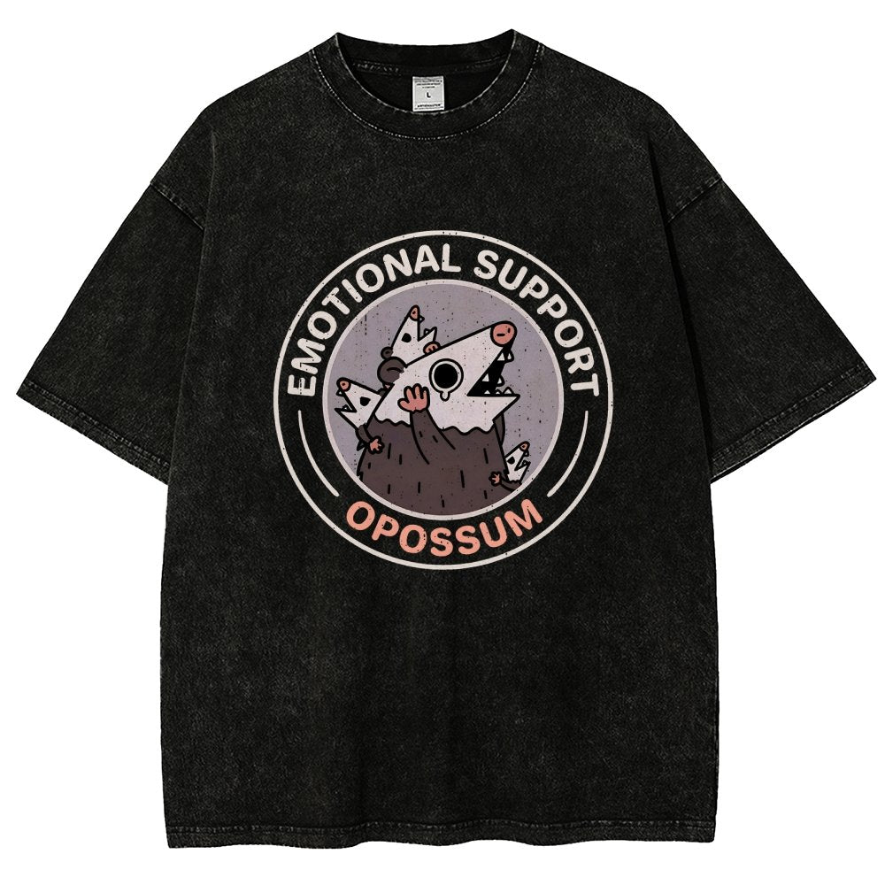 Emotional Support Possum Vintage Distressed T-shirt