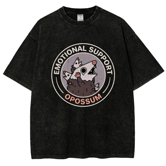 Emotional Support Possum Vintage Distressed T-shirt