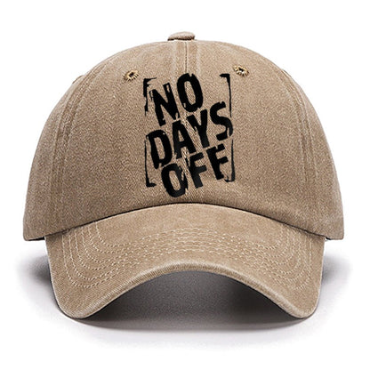 No Days Off Funny Cotton Hat