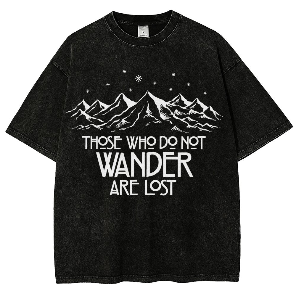 Those Who Do Not Wander Vintage Distressed T-shirt