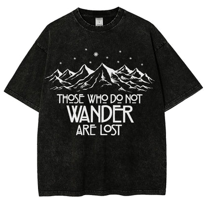 Those Who Do Not Wander Vintage Distressed T-shirt