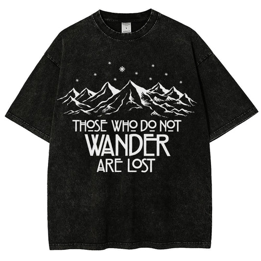 Those Who Do Not Wander Vintage Distressed T-shirt