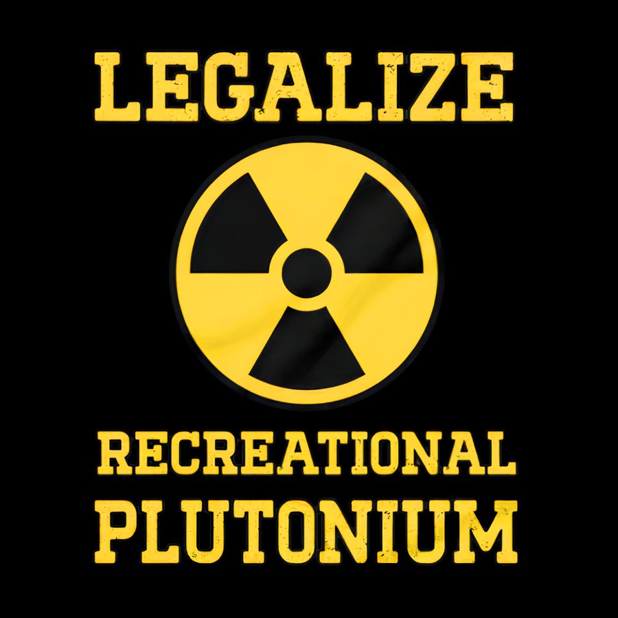 Legalize Recreational Plutonium Geek Cotton Hoodie