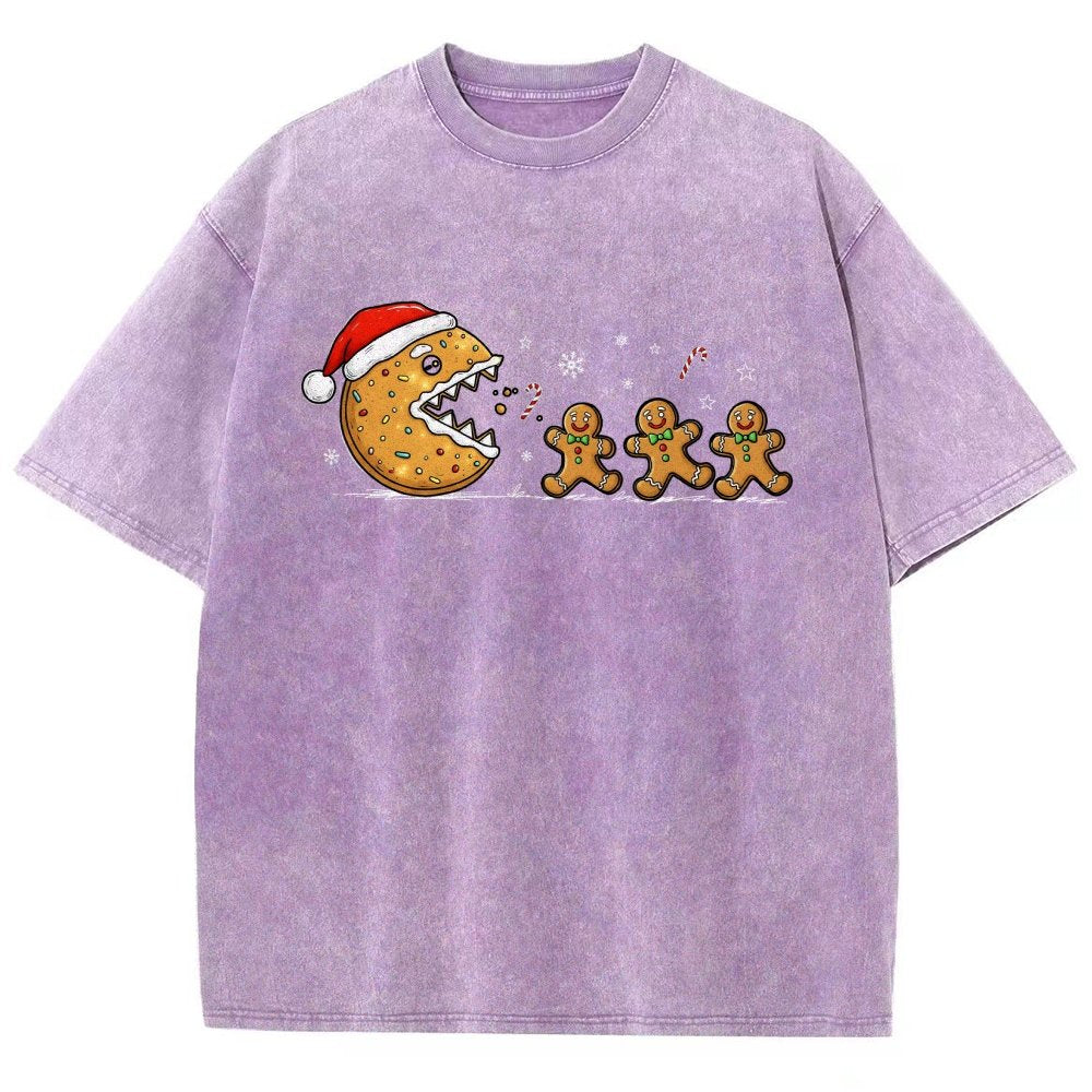 Christmas Cookie Vintage Distressed T-shirt