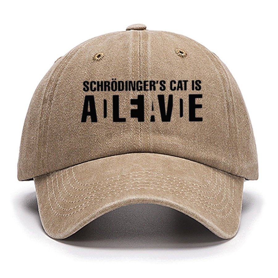 Schrödinger's Cat Adleiavde Geek Science Cotton Hat