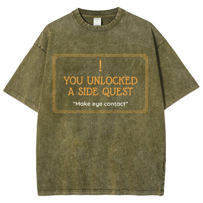 Unlocked Side Quest Vintage Distressed T-shirt