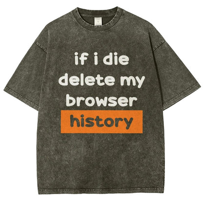 Delete my browswer history Vintage Distressed T-shirt