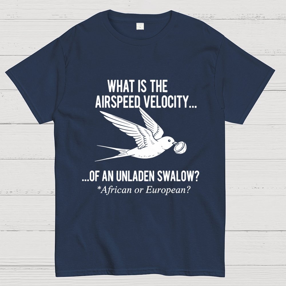 What Is The Airspeed Velocity...Art Print Geek T-Shirt