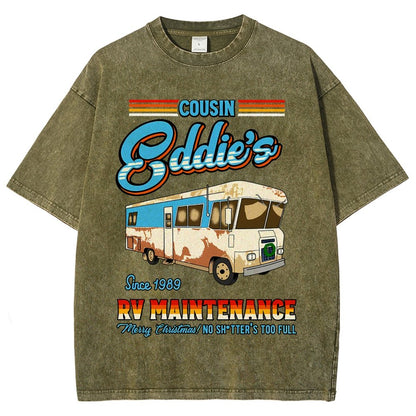 Holiday RV maintenance Christmas Humor Vintage Distressed T-shirt