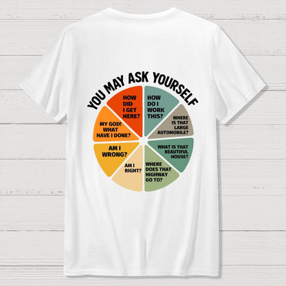 You May Ask Yourself  Back Printing Geek T-Shirt