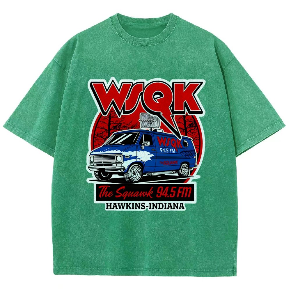 WSQK Elmwood Vintage Distressed T-shirt