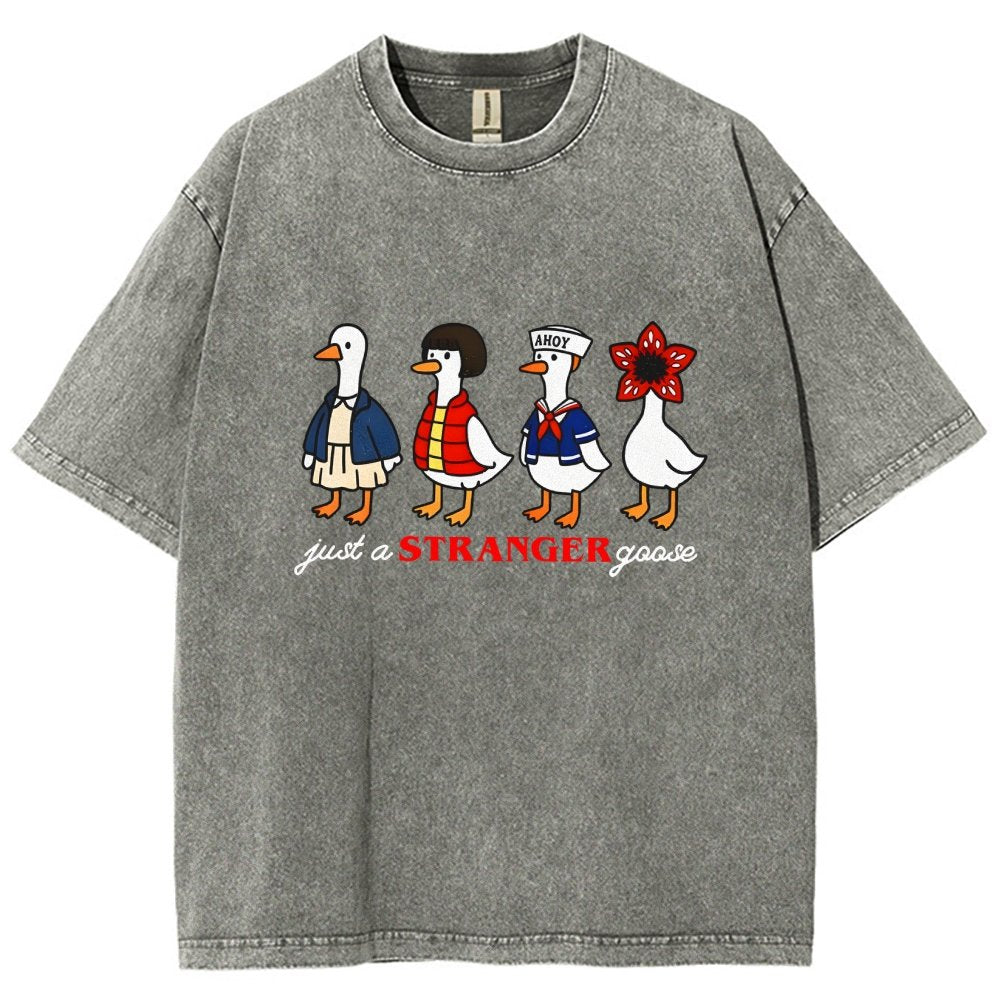 Just a stranger goose Vintage Distressed T-shirt