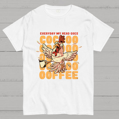 Cocoffee Funny Chicken Nerdy T-Shirt