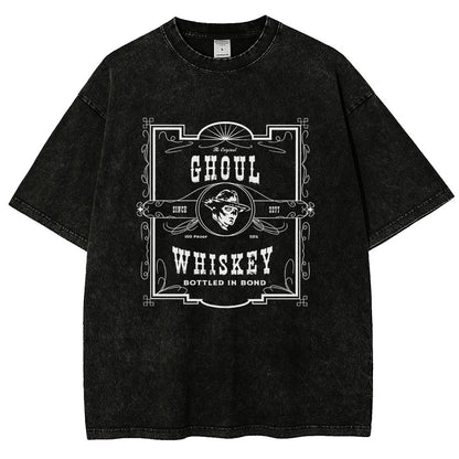 Ghoul Whiskey Vintage Distressed T-shirt