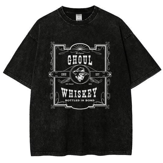Ghoul Whiskey Vintage Distressed T-shirt