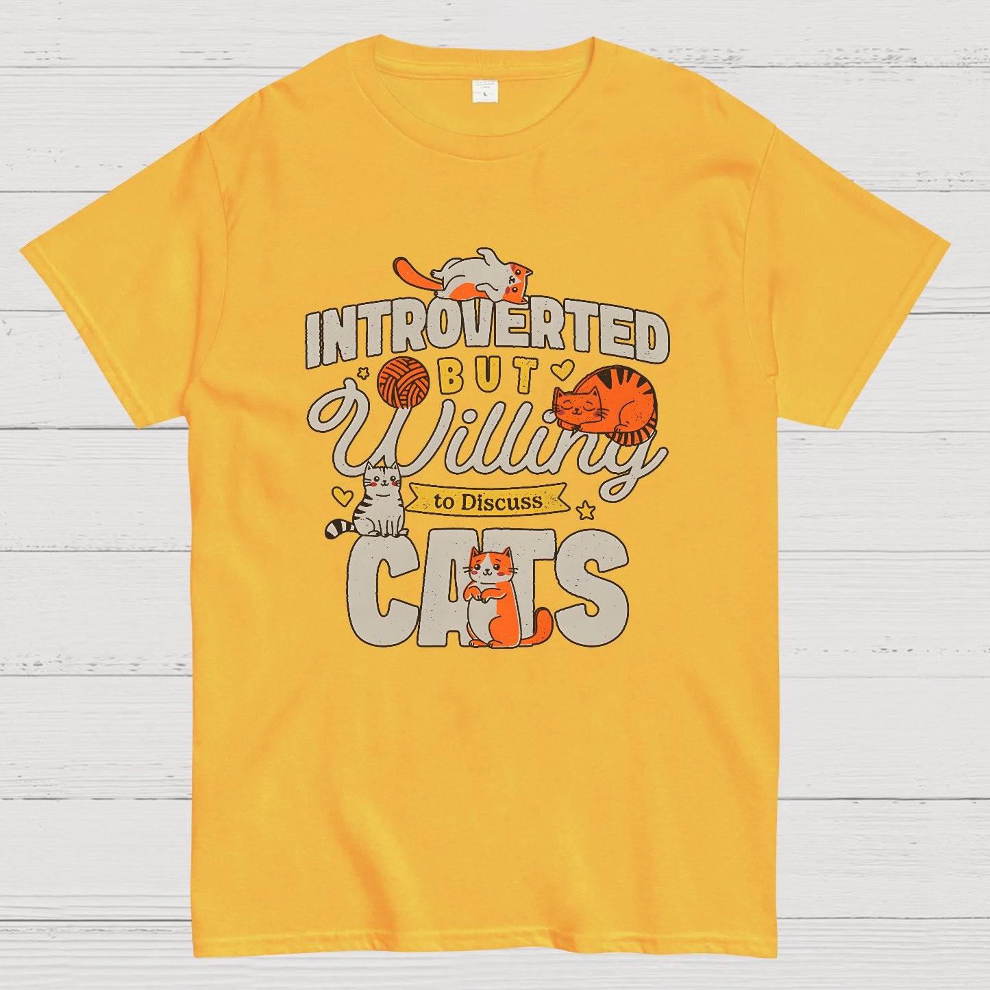 Willing to Discuss Cats Geek T-Shirt