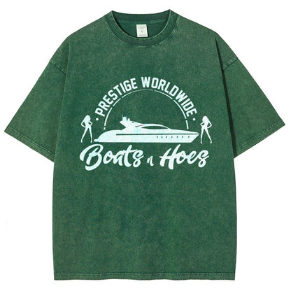 Boats 'n Hoes Vintage Distressed T-shirt