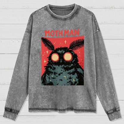 Cryptid Mothman Washed Long Sleeve Tee
