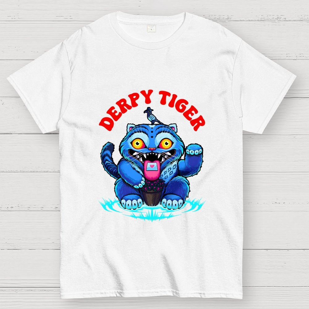 Derpy Tiger Geek T-Shirt