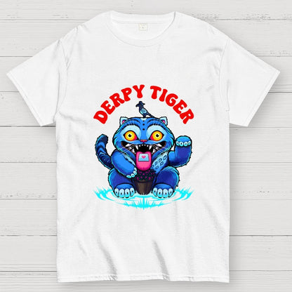 Derpy Tiger Geek T-Shirt