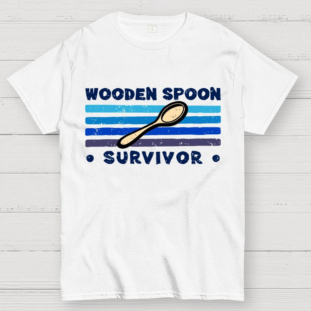 Personalized Wooden Spoon Survivor Unisex Geek T-Shirt