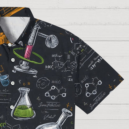 Chemical formula diagram Geek Hawaiian Shirt