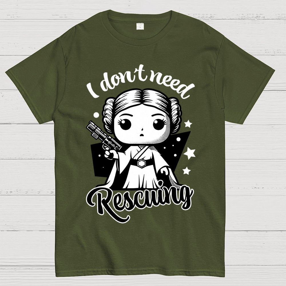 I Don't Need Rescuing Geek T-Shirt