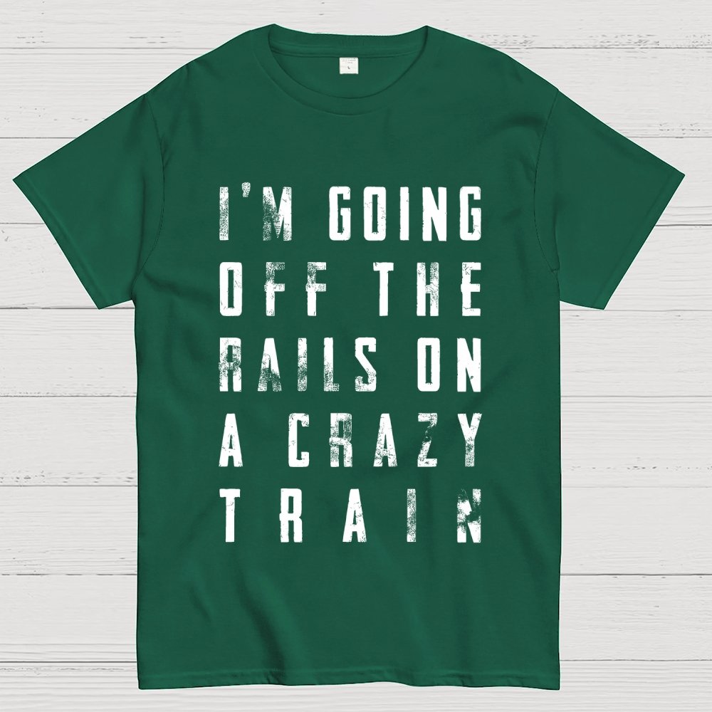 Crazy Train Lyric Quote Unisex Geek T-Shirt