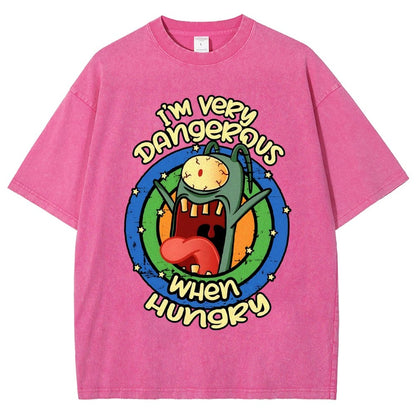 Very Dangerous When Hungry Vintage Distressed T-shirt