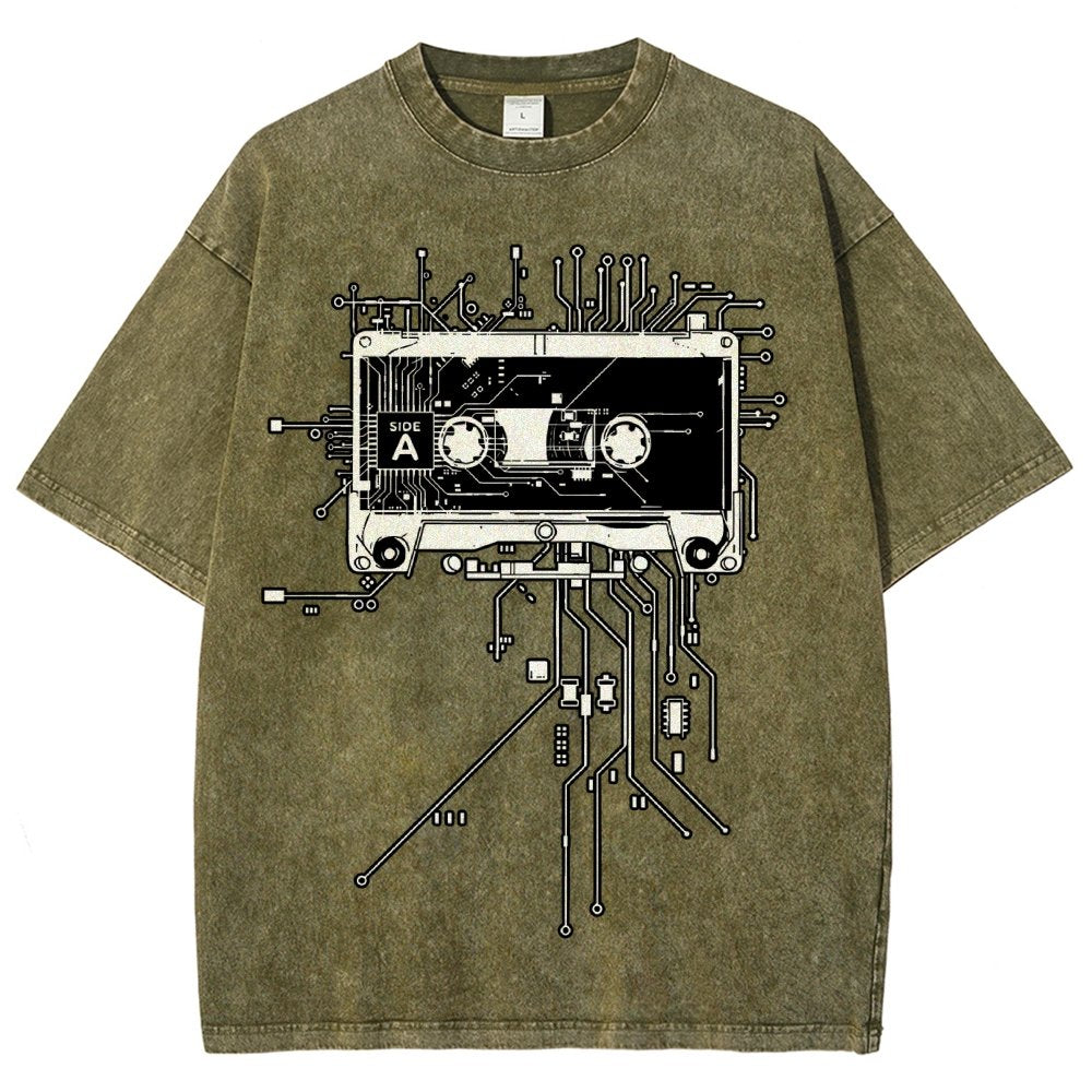 Retro Cassette Vintage Distressed T-shirt